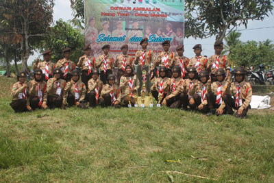 Gerakan Pramuka MTs Riyadhatul Jannah Rebut Piala Bergilir Perkemahan Gudep MAN 1 Tembilahan